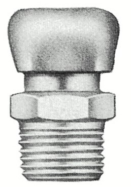1/8" - 27 BREATHER STRAIGHT GREASE FITTING, STEEL, ZINC